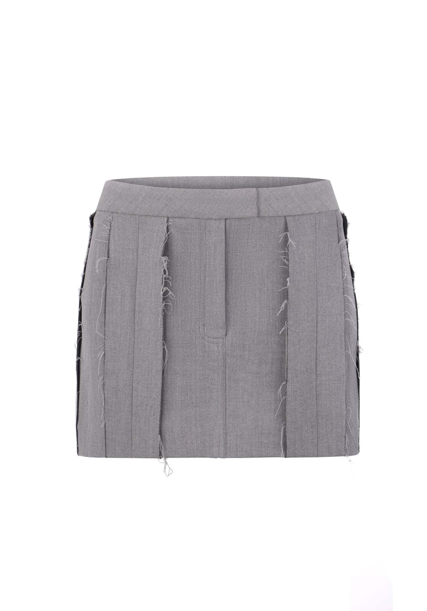 Grey mini skirt