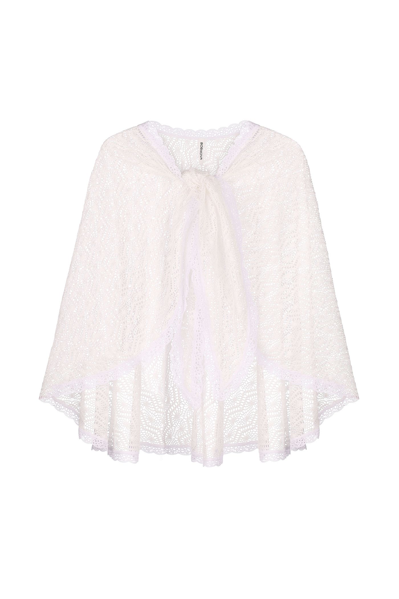 Openwork cape