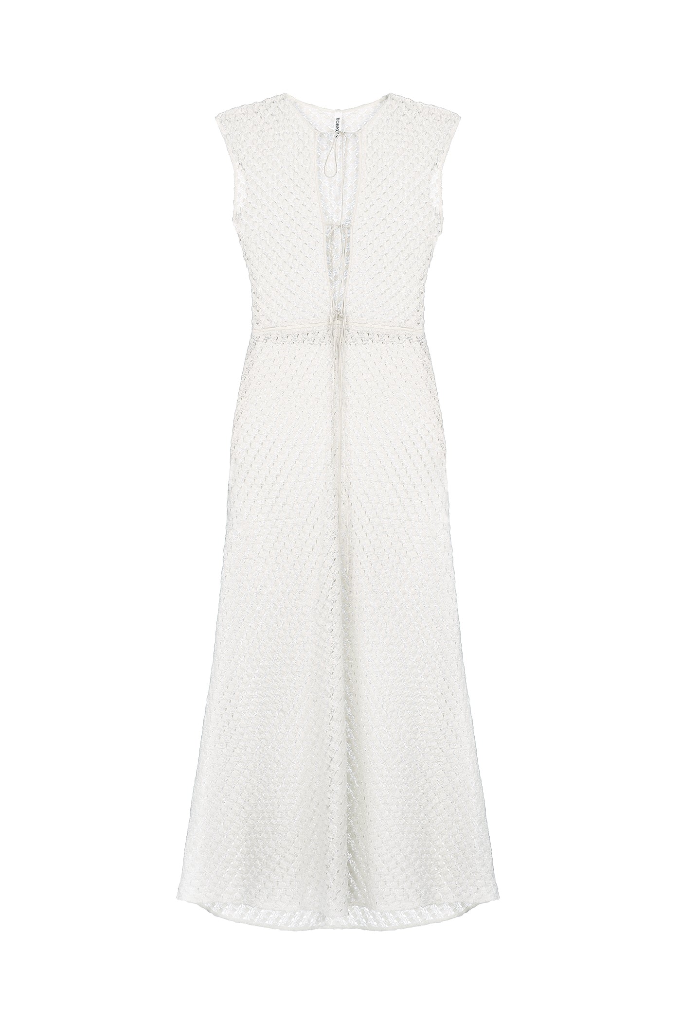 Lace dress on silk ribbons