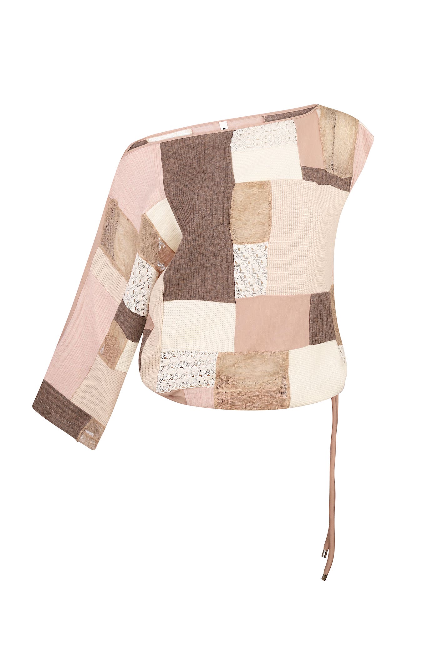 Beige patchwork jumper