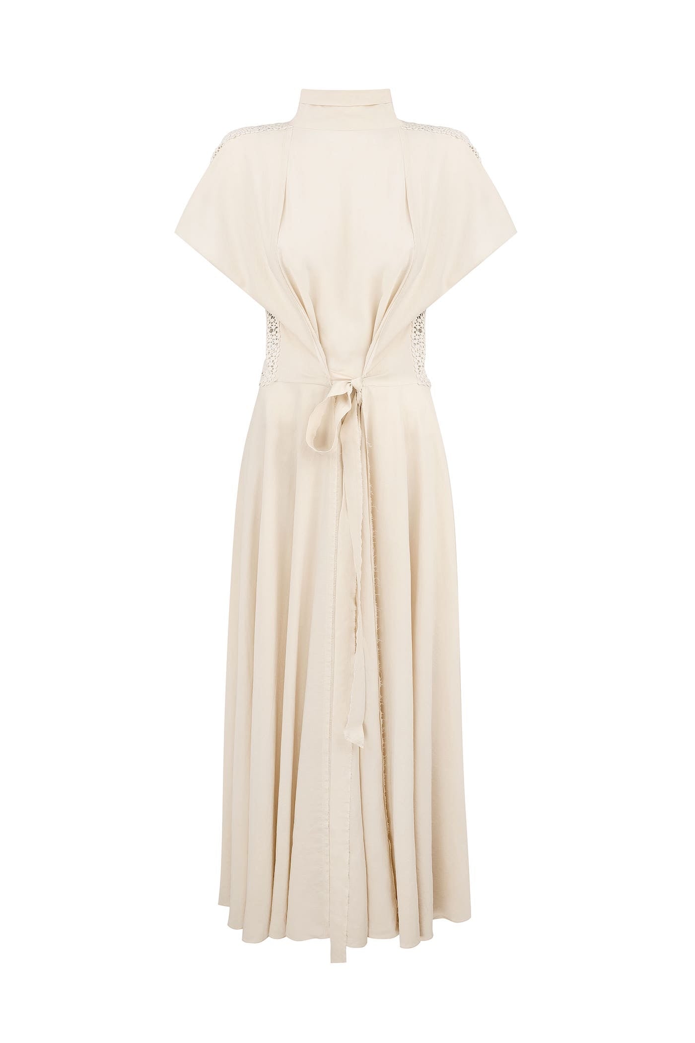 Cream dress with lace back
