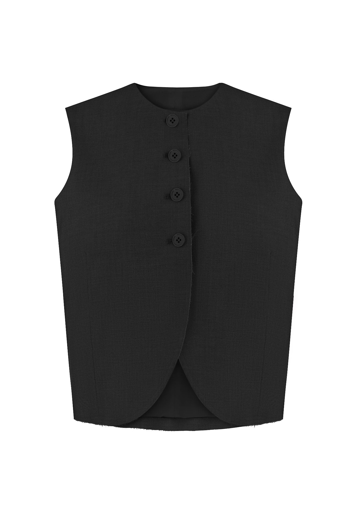 Black cotton vest