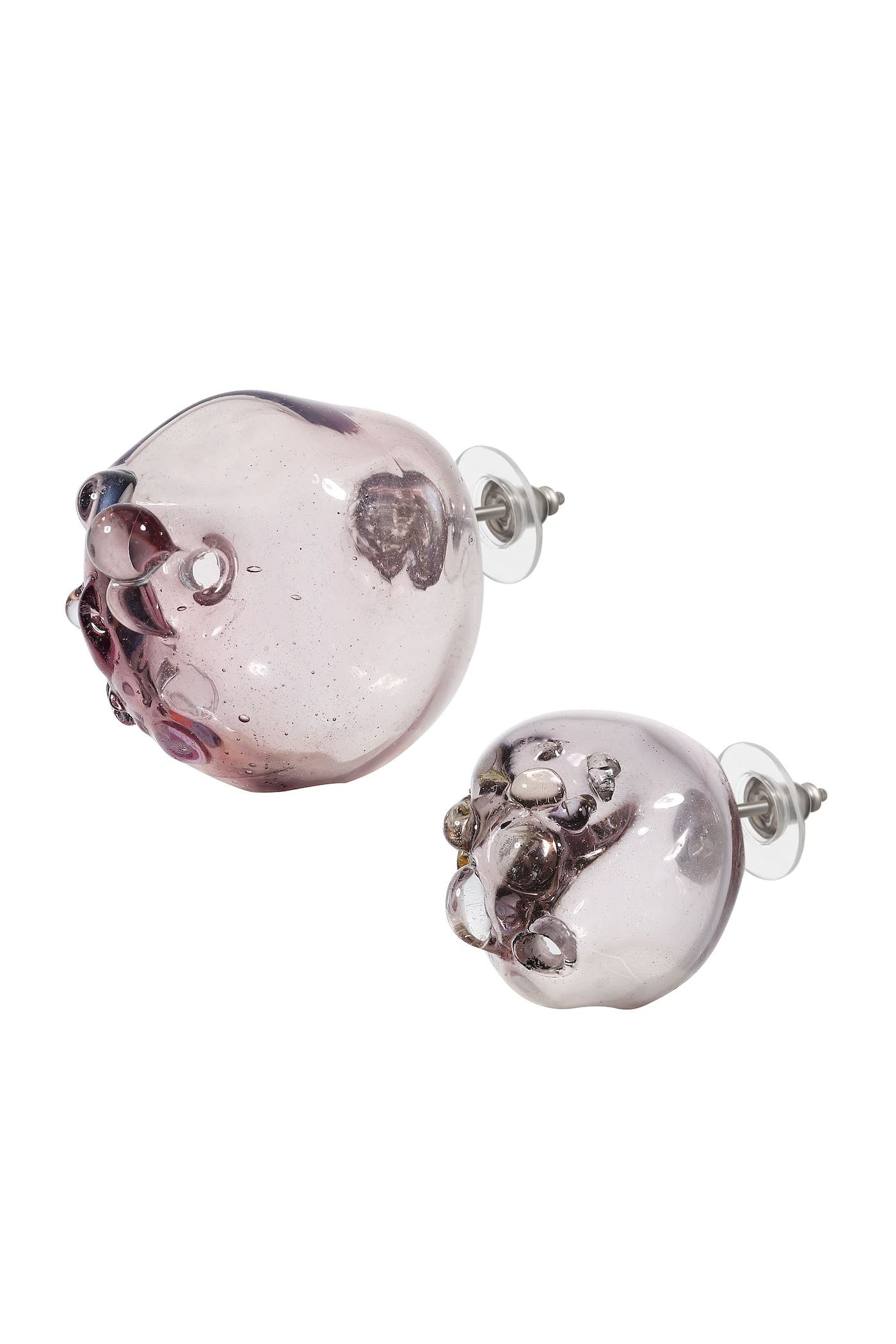 Large glass earrings