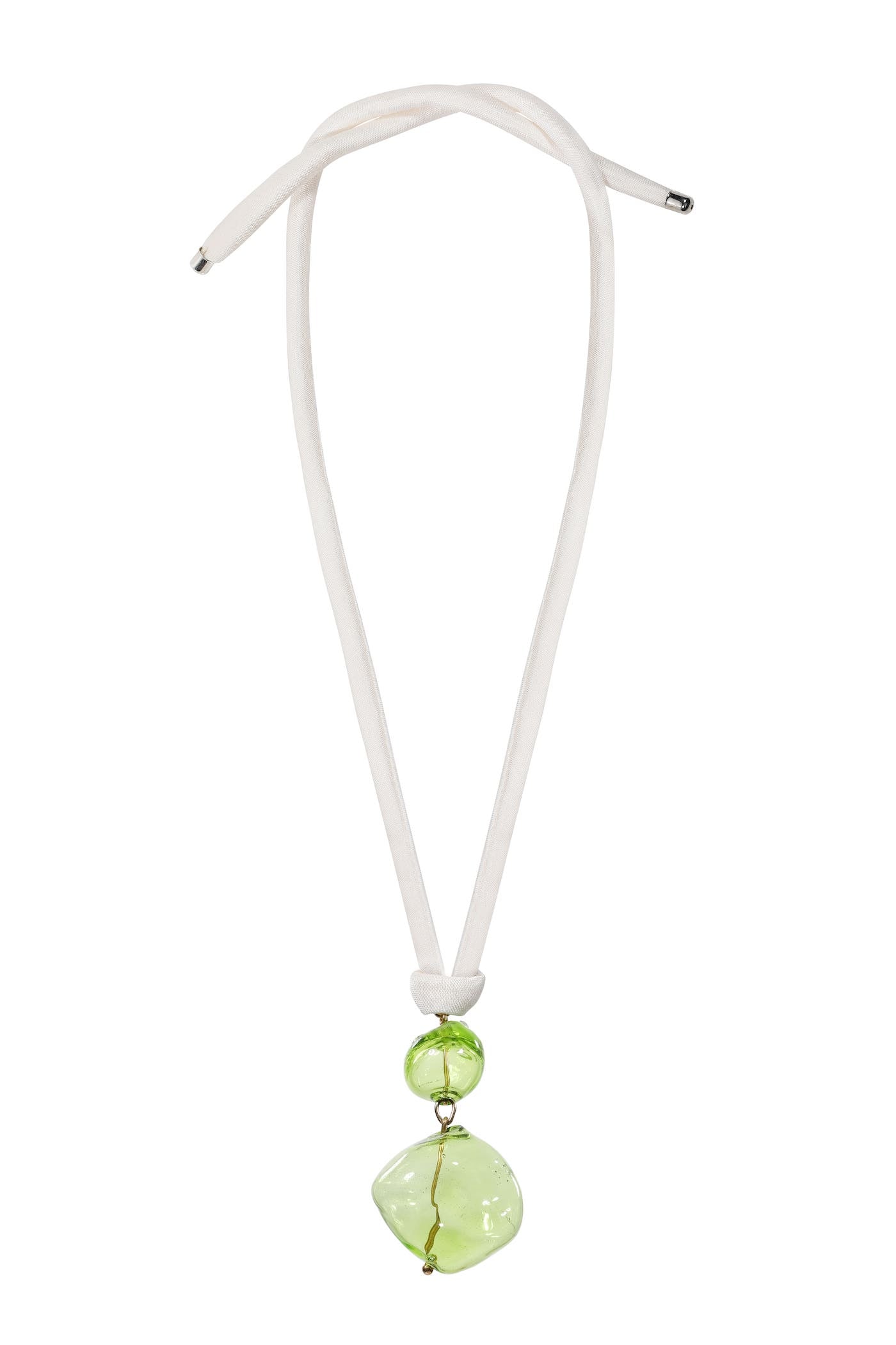 Pendant on the silk ribbon