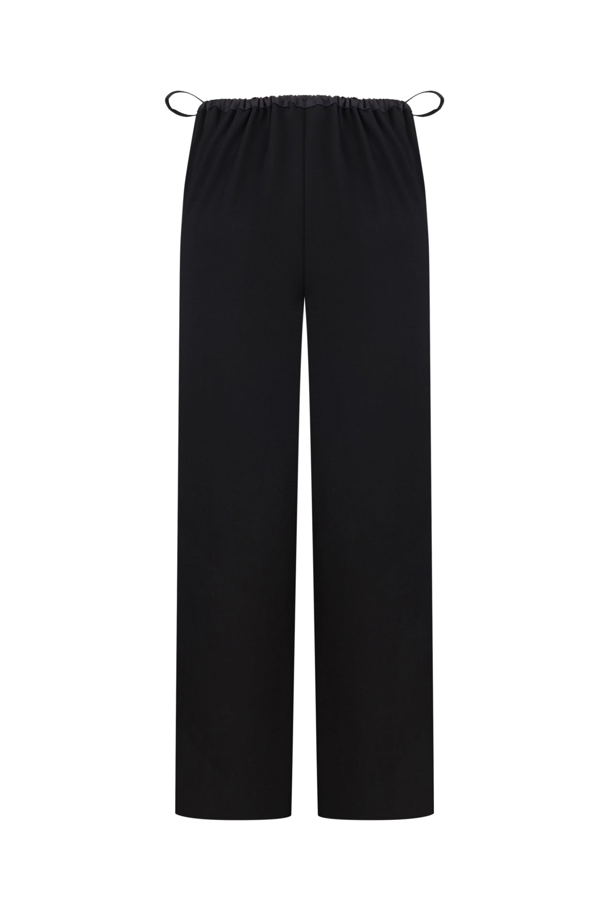 Black pants with slits