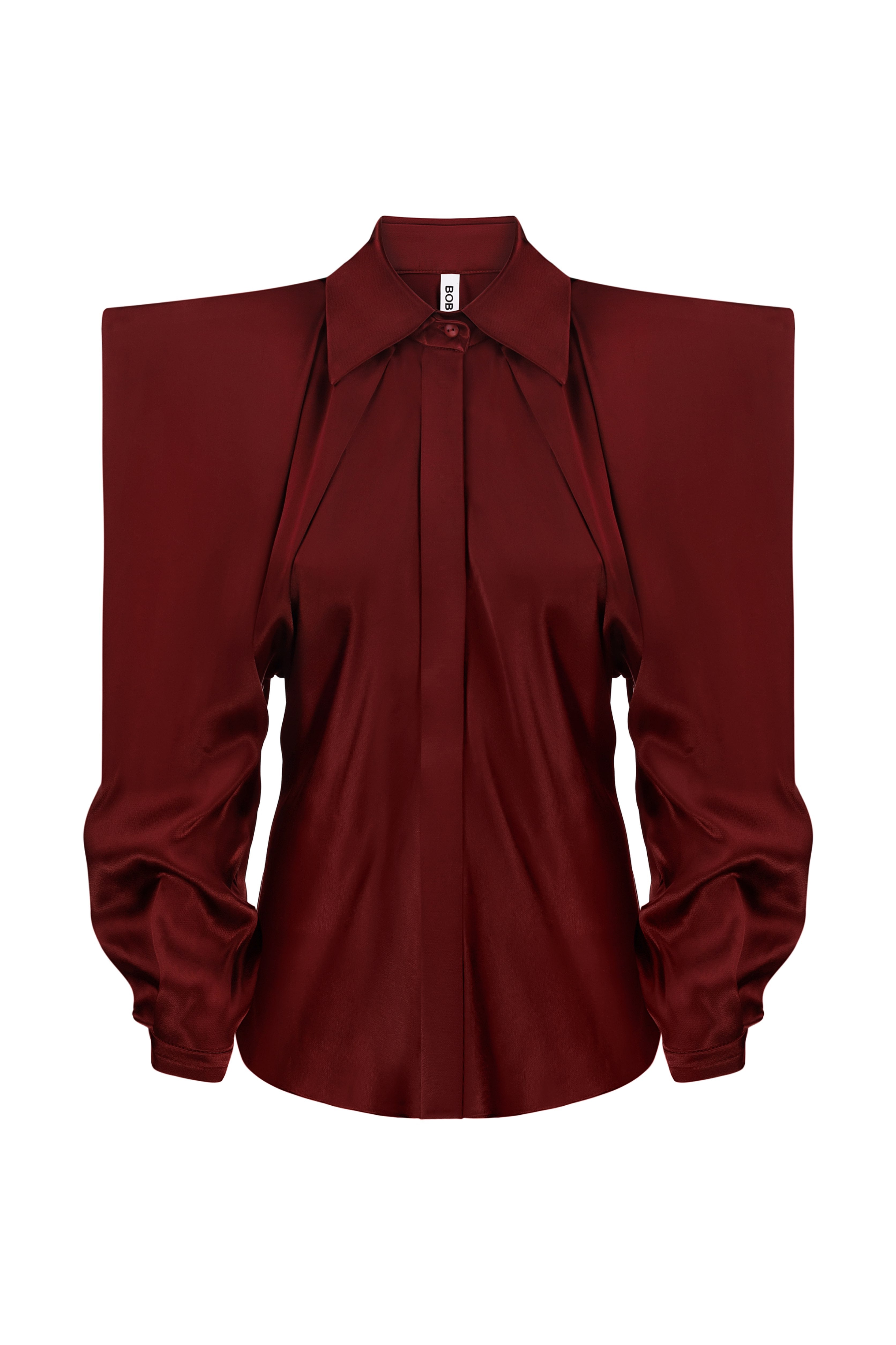 Silk cherry blouse