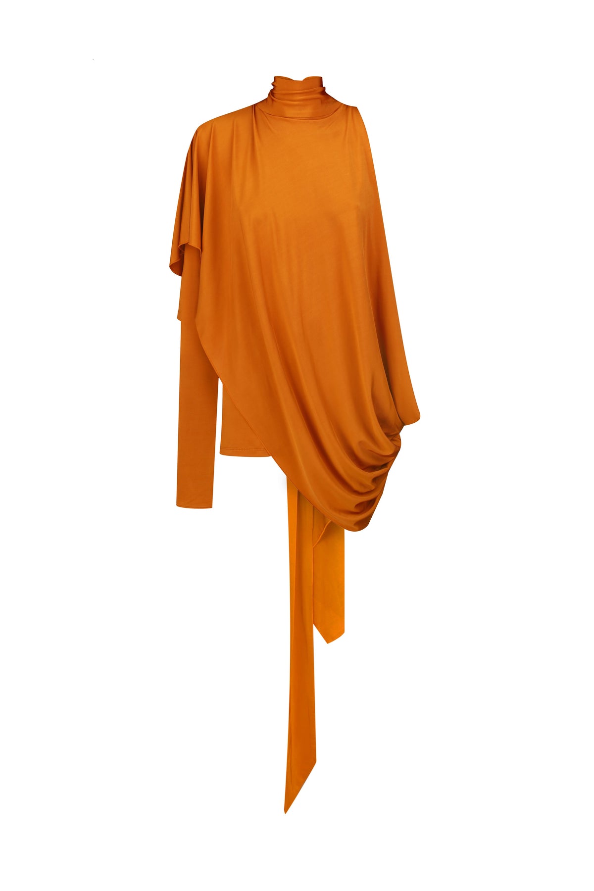 Asymmetrical top with drape