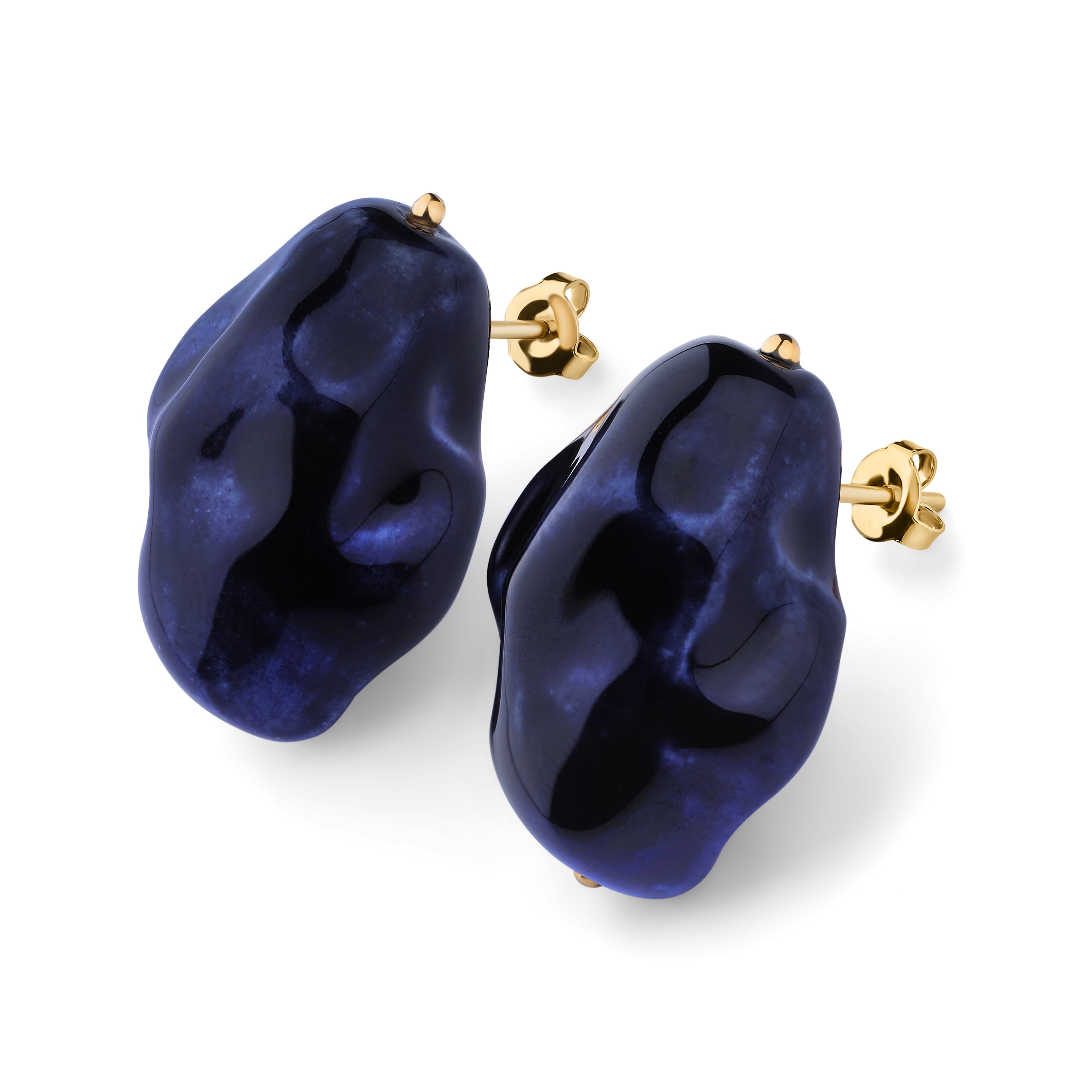 Ceramic earrings prunes