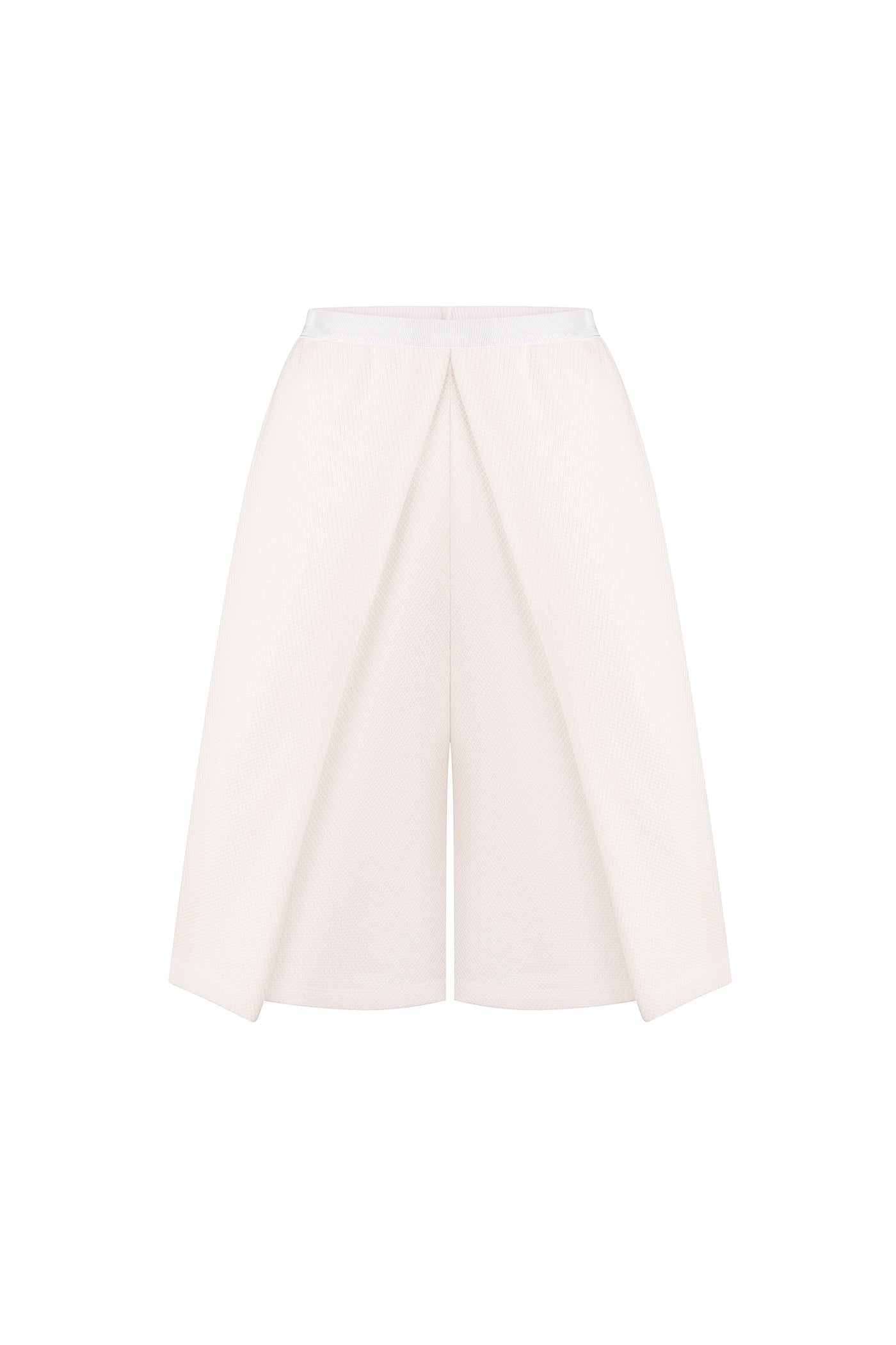 White Knit Shorts