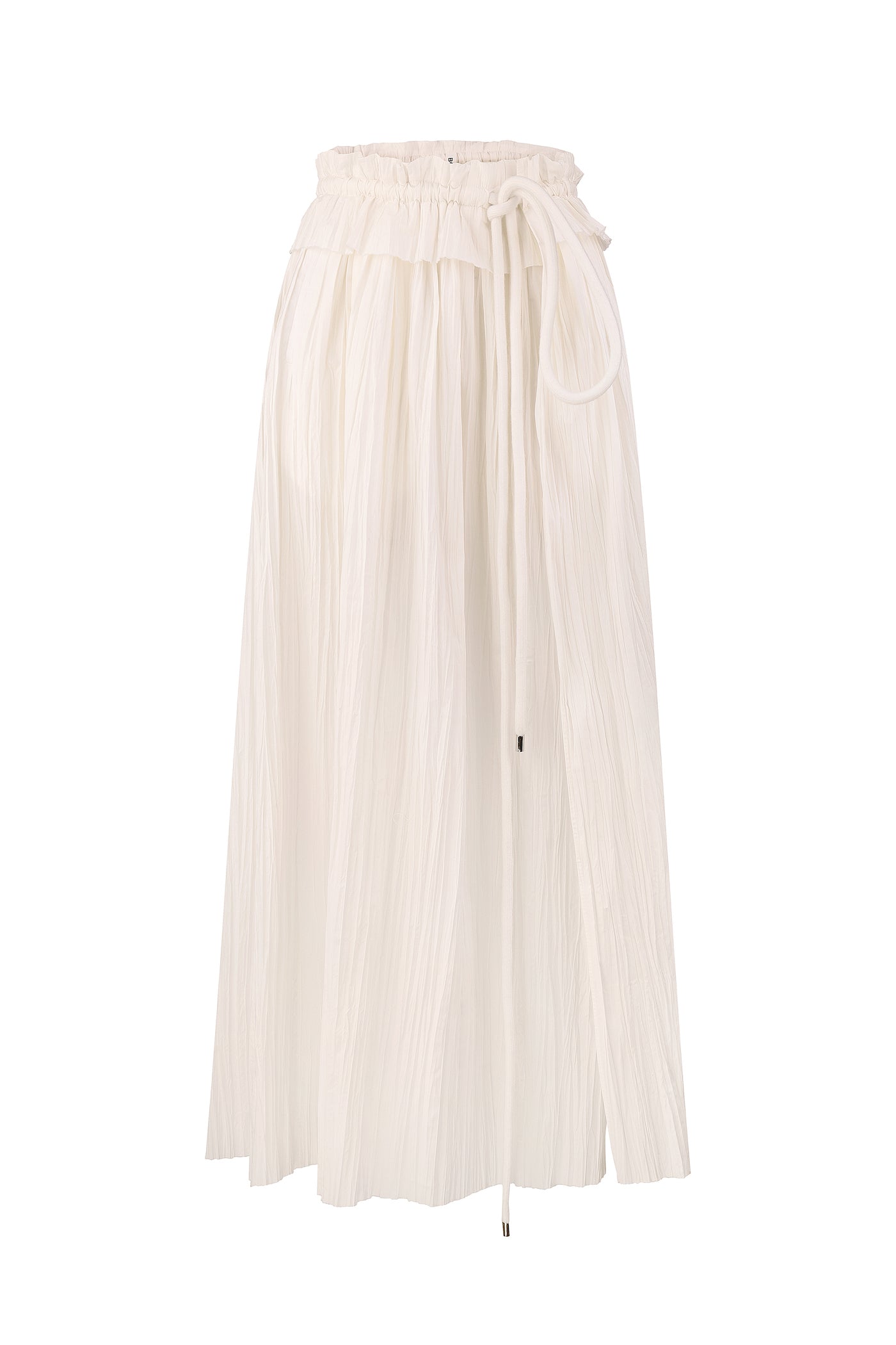 White Crinkled Skirt