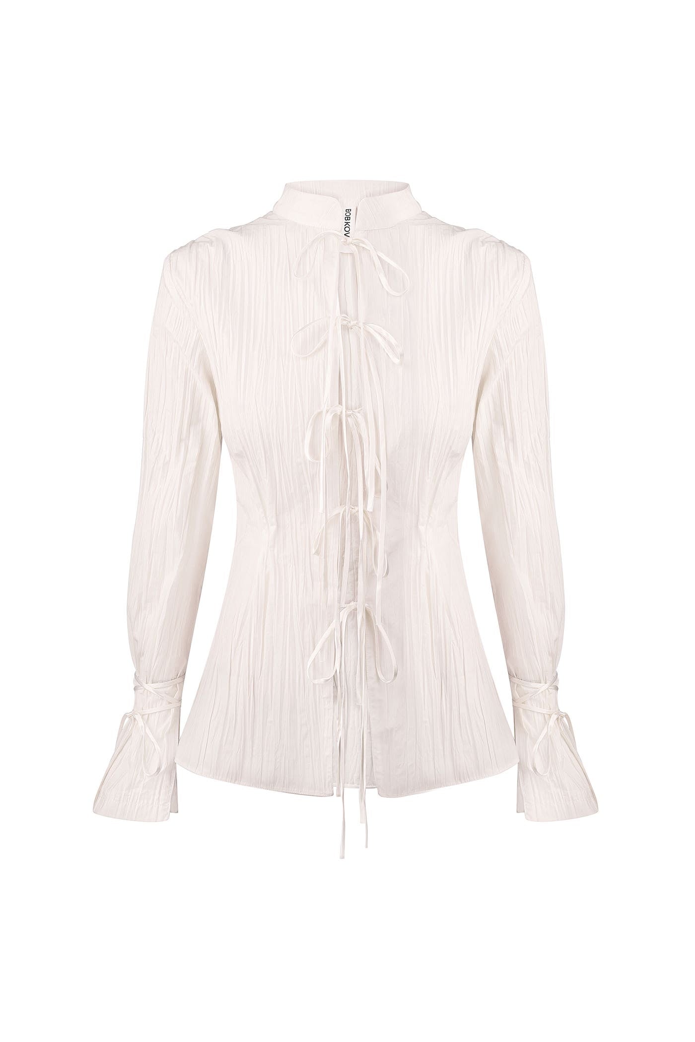 White crushed blouse