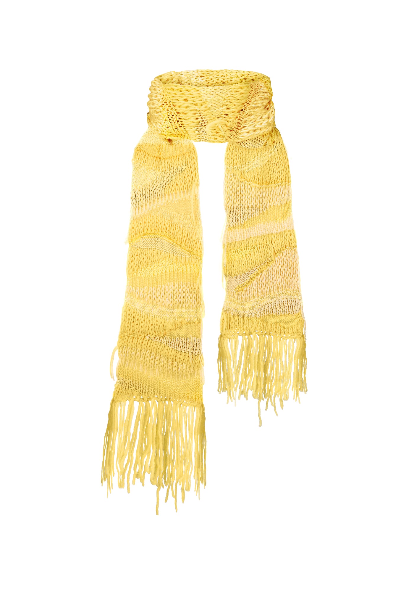 Yellow handmade scarf