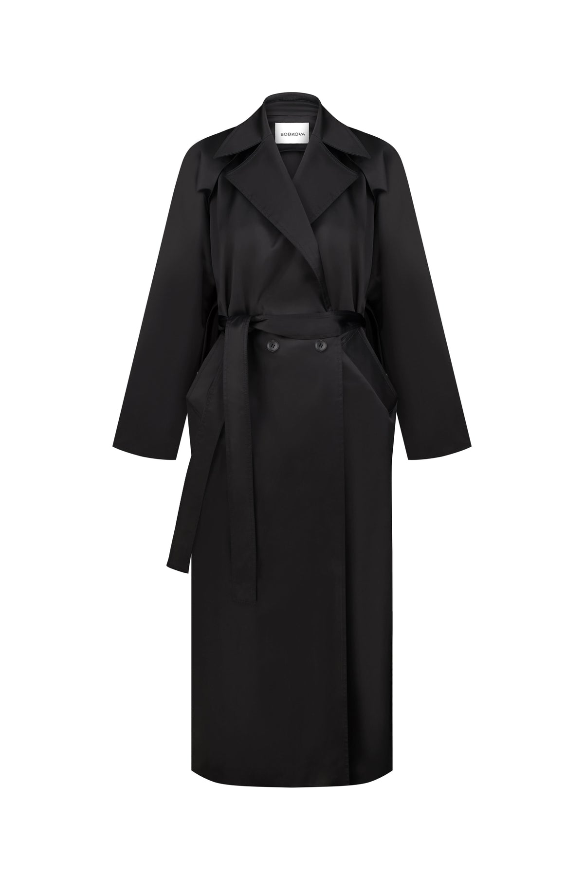 Black cloak with cape