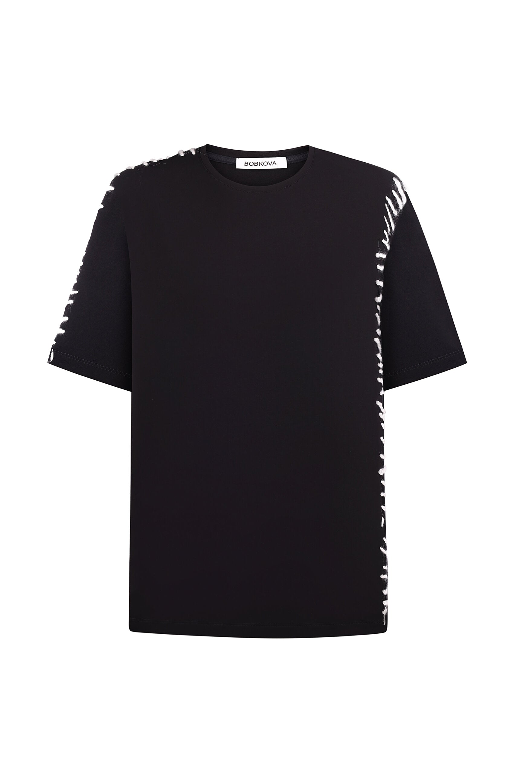 Black t-shirt with seams