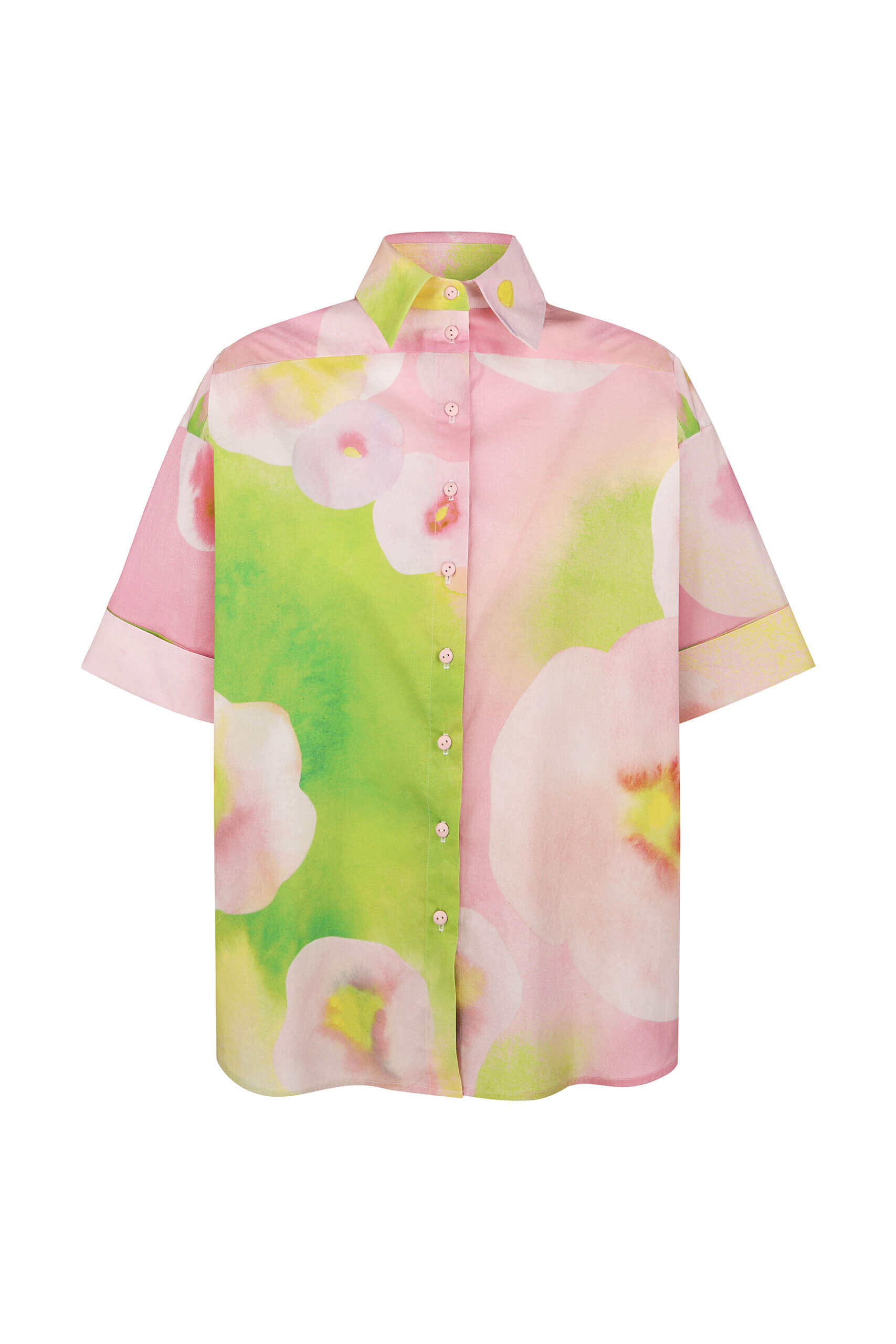 Flowerful cotton shirt