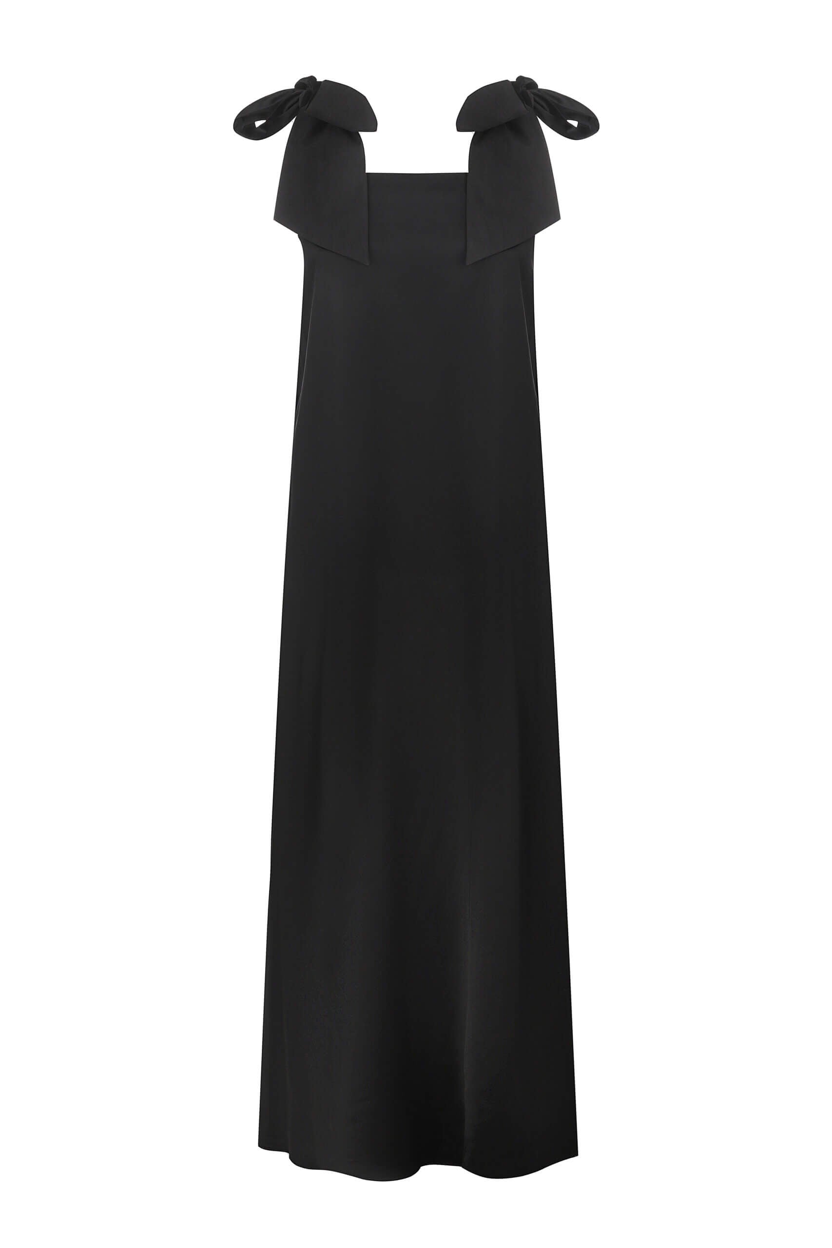 Twosides black maxi dress