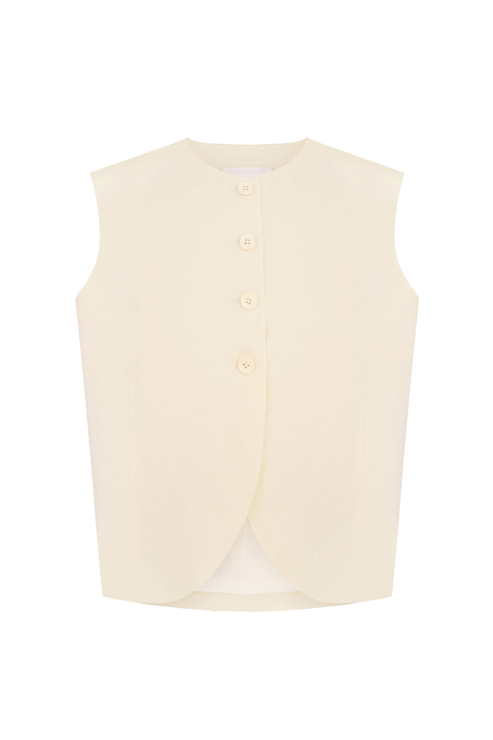 Vanilla cotton vest