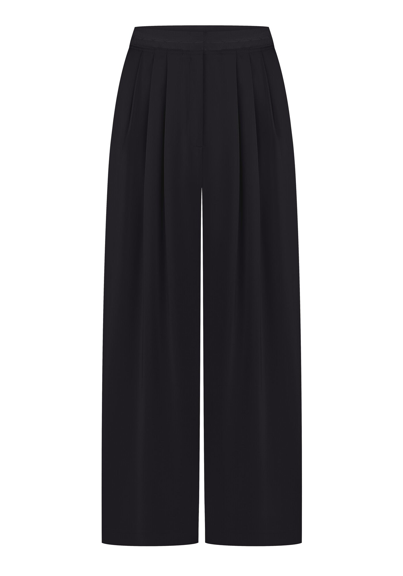 Silk black pants