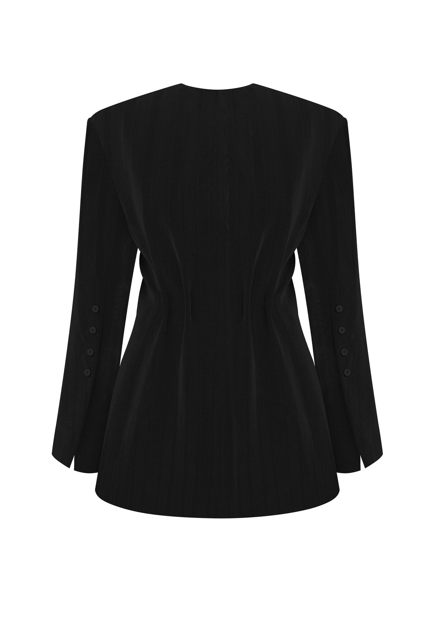 Black double-sided jacket-dress