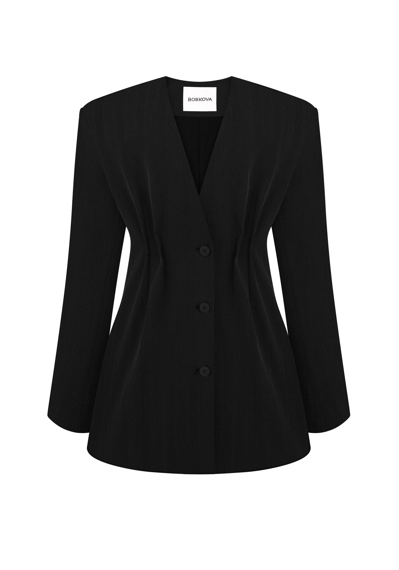Black double-sided jacket-dress